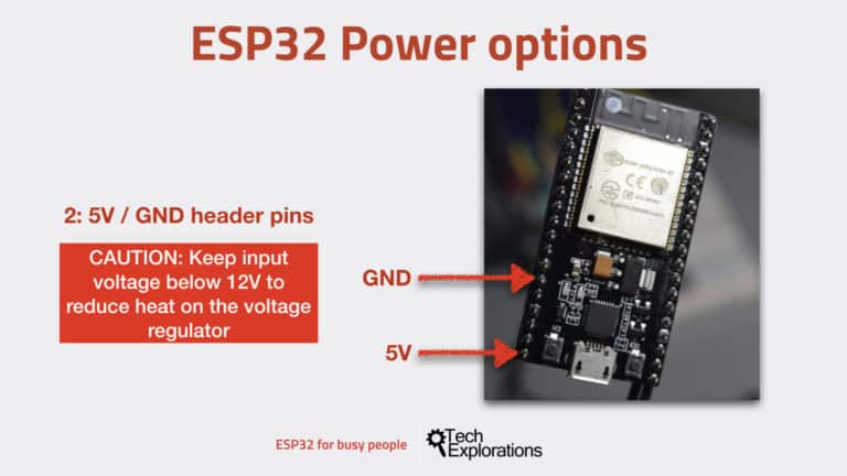 How To Power Your ESP32 Development Kit, Options