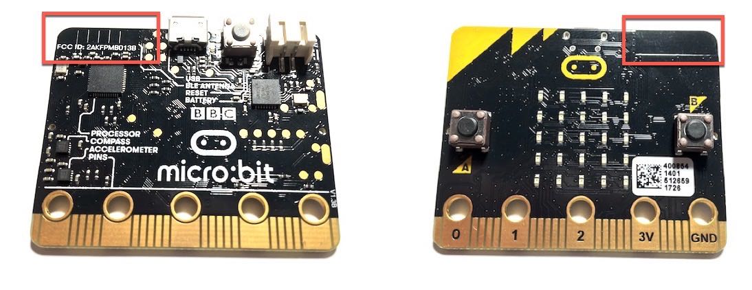 The integrated antenna in this Micro:bit is a critical trace.