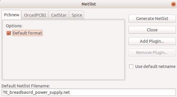 Export the netlist from Eeschema prior to starting work on the layout.