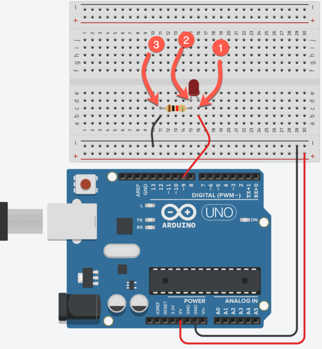 Arduino, getting started tutorials: how to make an LED turn on and off