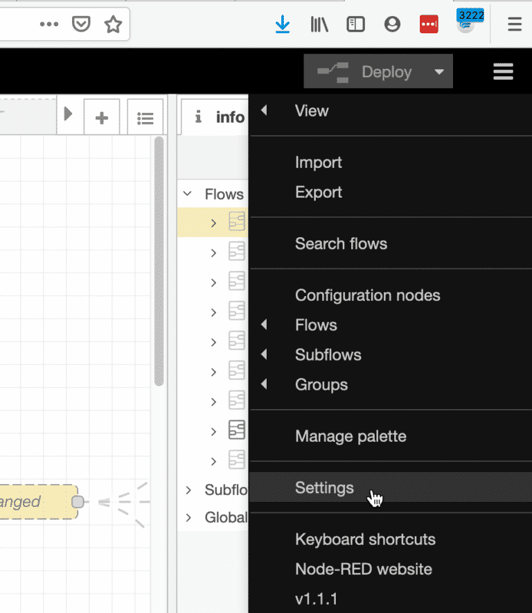 Node-RED basic nodes and configuration - Tech Explorations