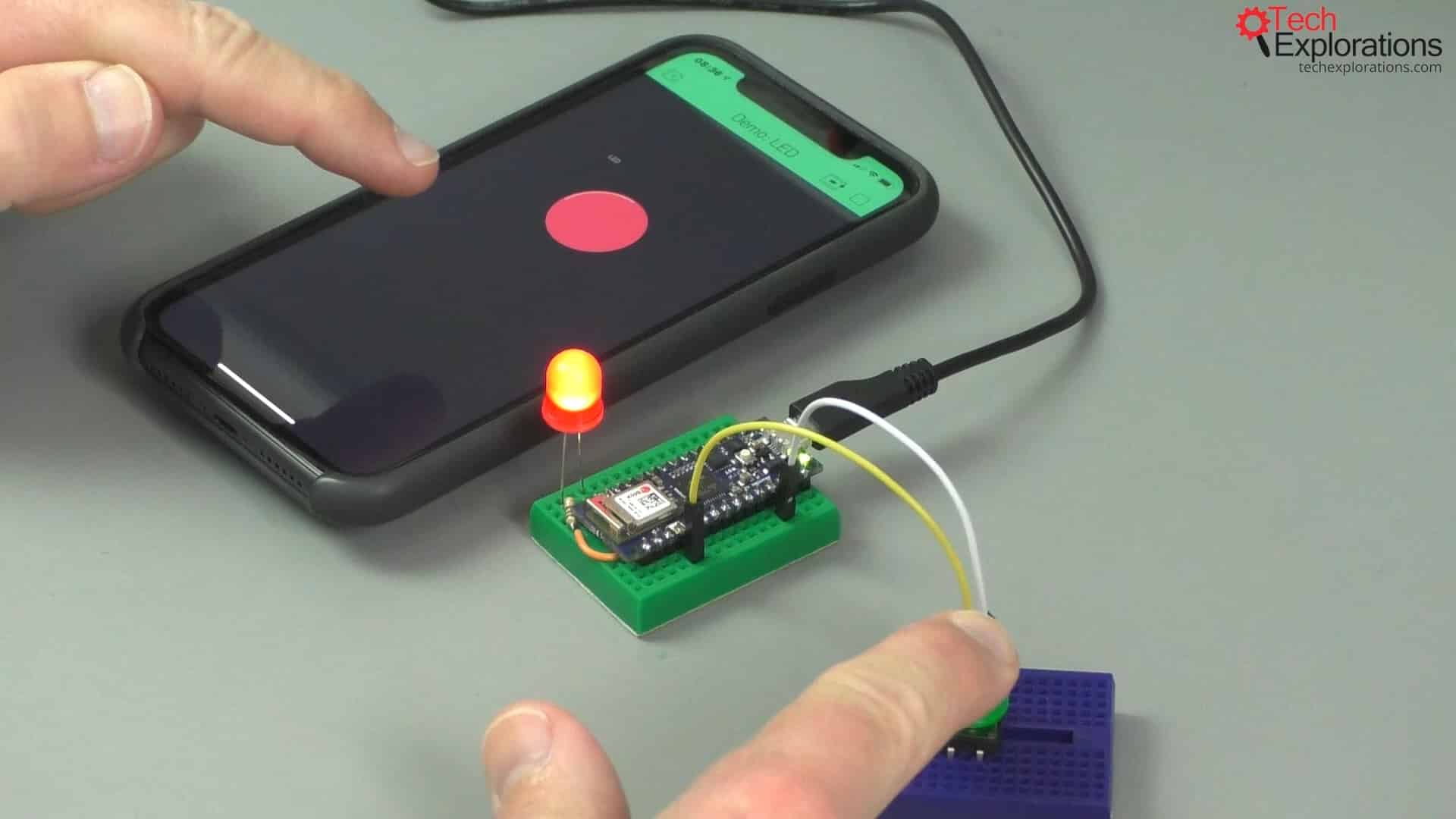 Hardware button virtual LED Tech Explorations