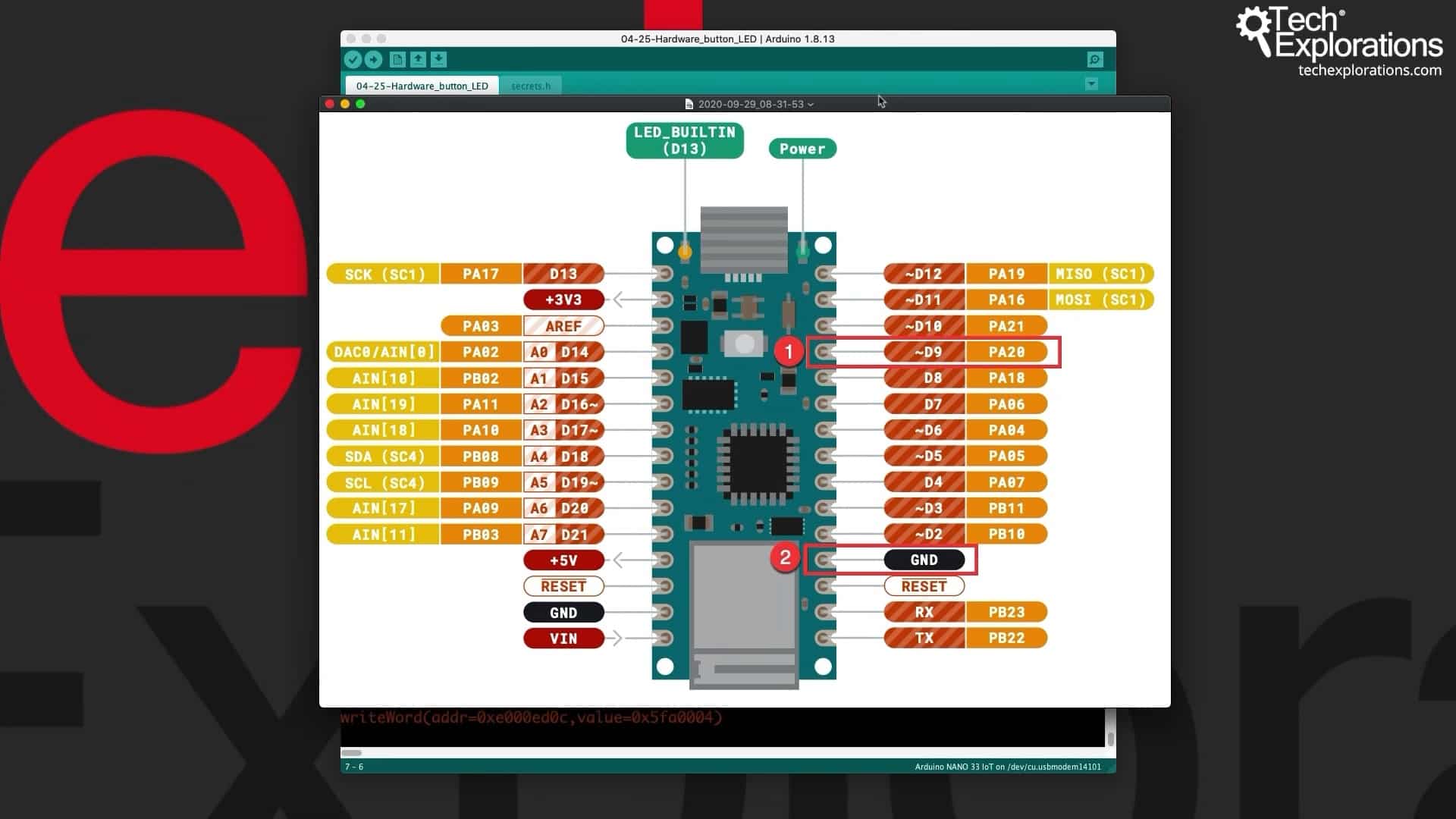 arduino rgb led color selector push button