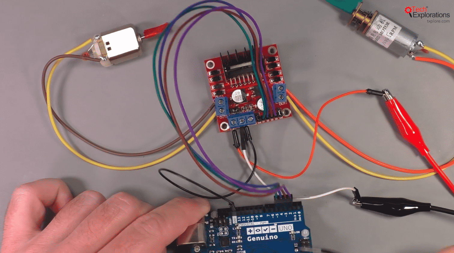 5. Project 1 Control two DC motors with your Arduino and the L298N