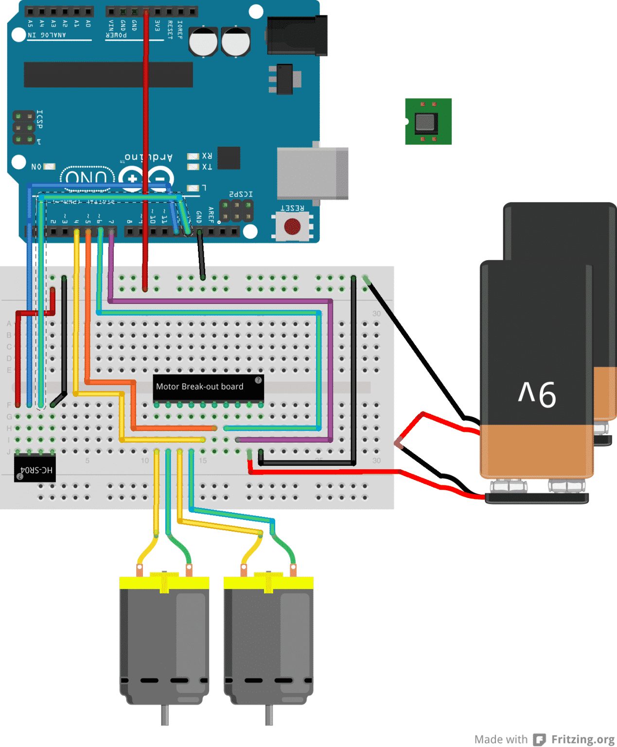 7. Project 3: DC motor control with a distance sensor - Tech Explorations