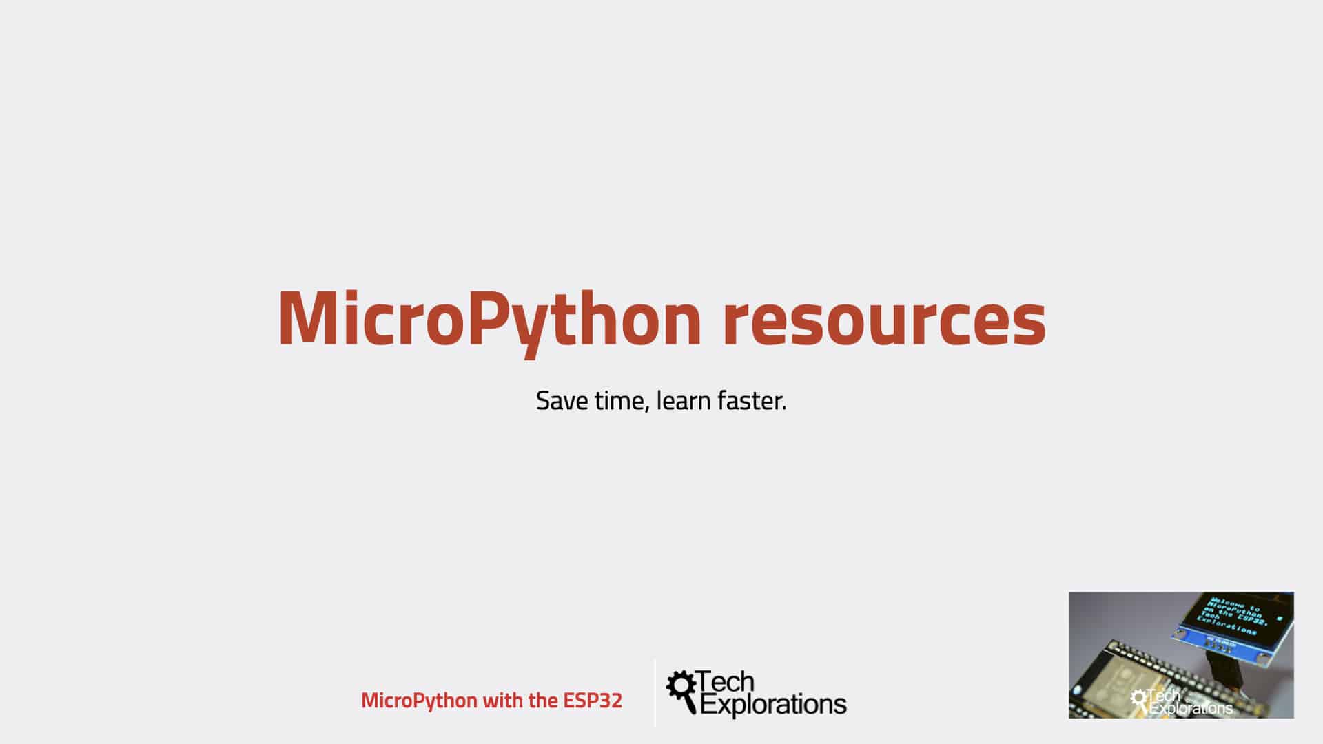 Micropython uPython Resources title image