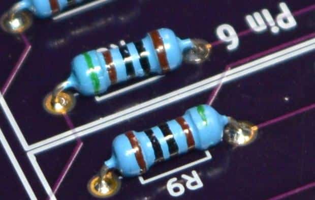 Figure 1.1.2: A through-hole component attached to a PCB.