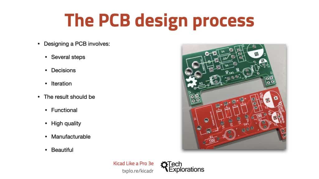 Figure 1.2.1: Some considerations of the PCB design process.