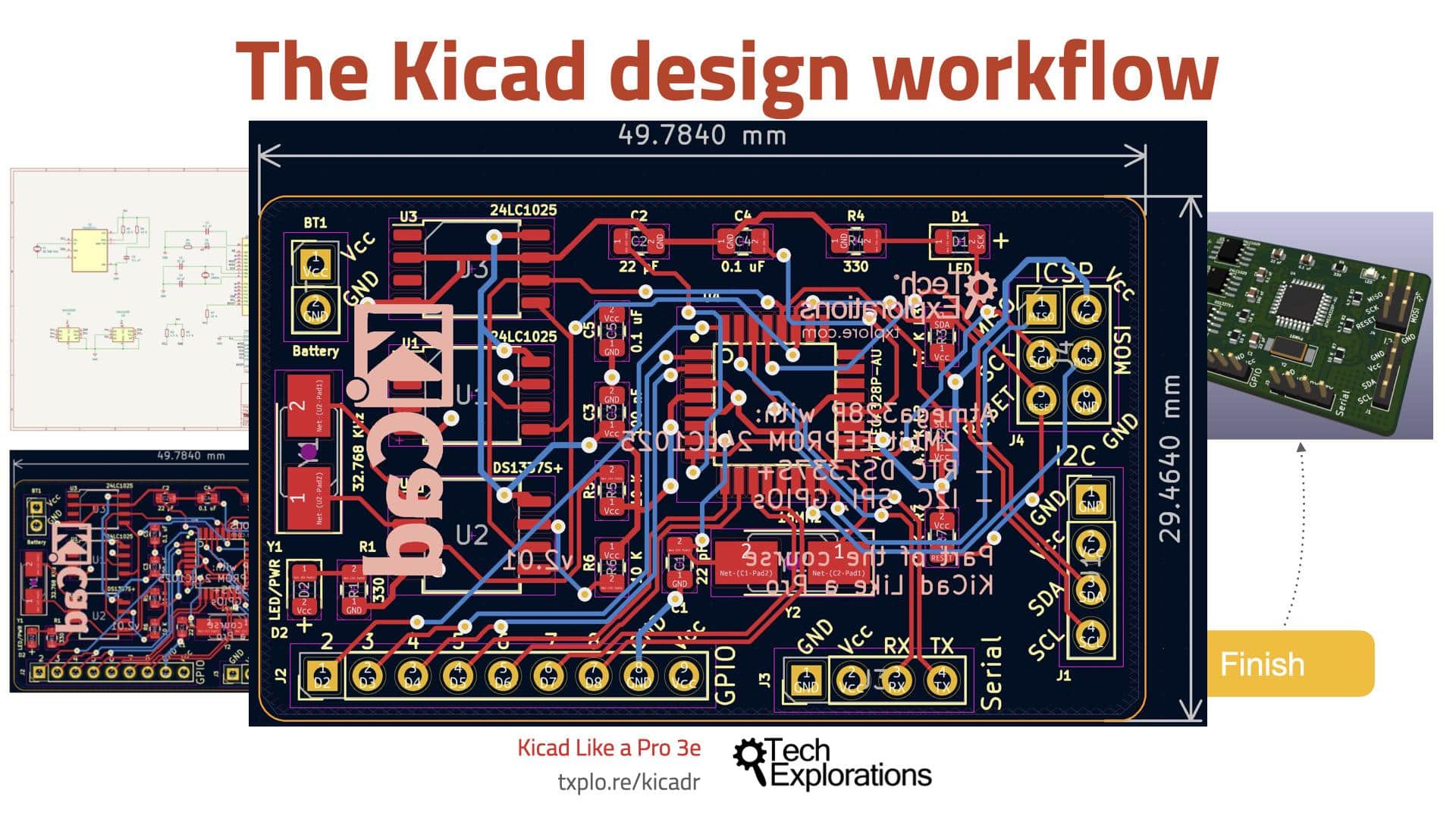 Figure 1.2.3: The KiCad layout file contains information about the physical PCB.