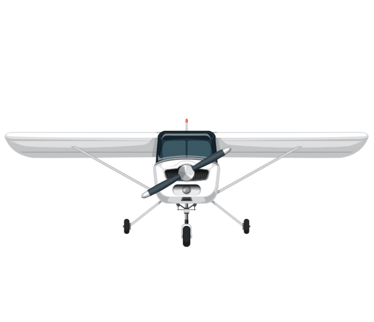 Peters Flight Log Logo for dark background